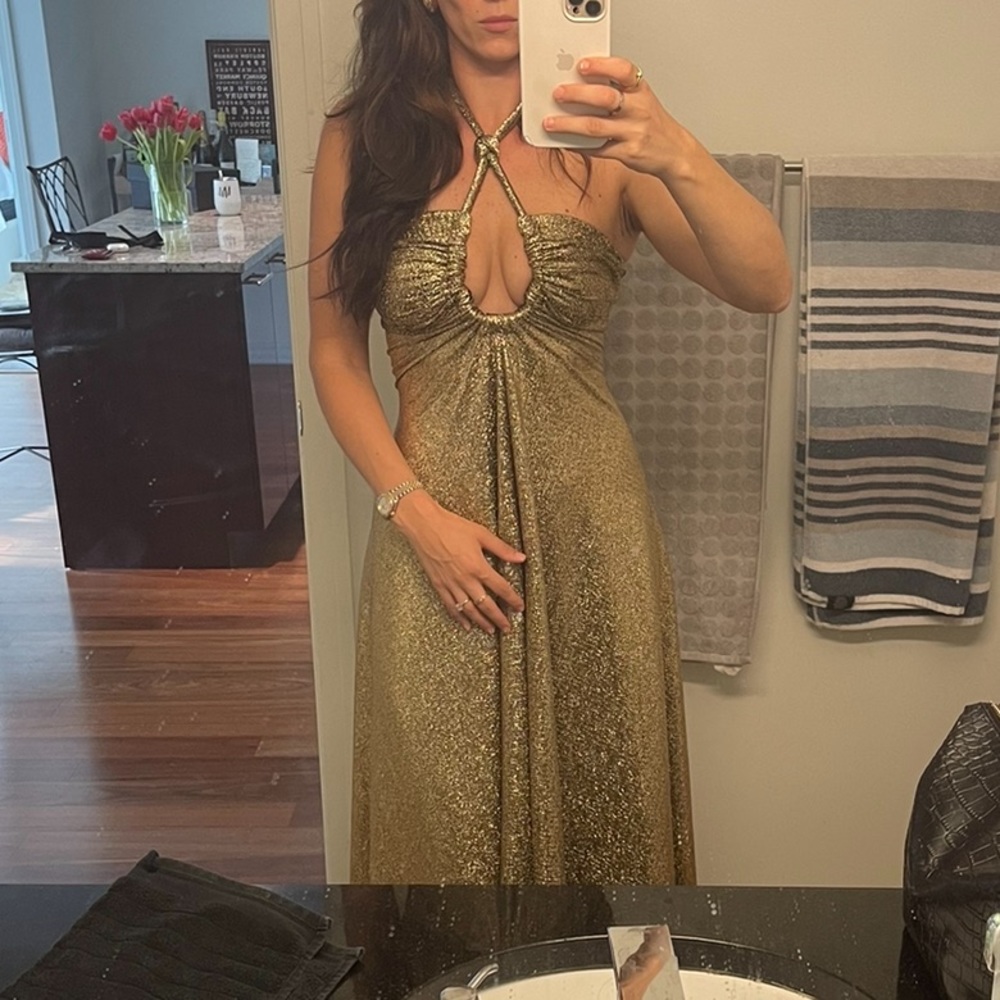 Proenza Schouler Size 4 Gold Gown